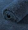 Navy Blue Solid Microfibre 36x24 Inches AntiSkid Bath Mat