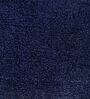 Navy Blue Solid Polyester 24x16 Inches AntiSkid Bath Mat (1 Pc)
