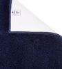 Navy Blue Solid Polyester 24x16 Inches AntiSkid Bath Mat (1 Pc)