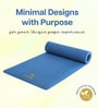 Navy Blue Thermoplastic Elastomer 72X24 Inches Anti Skid Yoga Mat