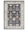 Navy Blue Traditional PP Heatset 4 x 6 Feet  Machine -Made Carpet