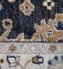 Navy Blue Traditional PP Heatset 4 x 6 Feet  Machine -Made Carpet
