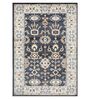 Navy Blue Traditional PP Heatset 5 x 7 Feet  Machine -Made Carpet