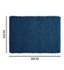 Navy Blue Velvet 20X30 Inches Anti-Skid Bath Mat