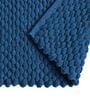 Navy Blue Velvet 20X30 Inches Anti-Skid Bath Mat