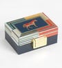 Navy Blue Wood Decorative Box