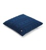 Navy Melange 100% Cotton Classical 18X18 Inches Knitted Cushion Cover