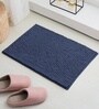 Navy Microfibre 16x24 Inches Lightweight Bath Mat