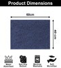 Navy Microfibre 16x24 Inches Lightweight Bath Mat