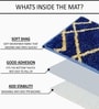 Navy Microfibre 16x24 Inches Quick Dry Bath Mat