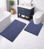 Navy Microfibre 18x30 Inches Lightweight Bath Mat
