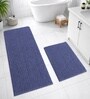 Navy Microfibre 18x30 Inches Lightweight Bath Mat