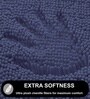 Navy Microfibre 18x30 Inches Lightweight Bath Mat