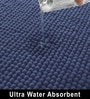 Navy Microfibre 18x30 Inches Lightweight Bath Mat