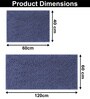 Navy Microfibre 18x30 Inches Lightweight Bath Mat