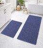 Navy Microfibre 18x30 Inches Lightweight Bath Mat