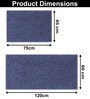 Navy Microfibre 18x30 Inches Lightweight Bath Mat