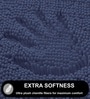 Navy Microfibre 23x47 Inches Lightweight Bath Mat