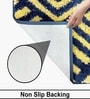 Navy Polyester 16x24 Inches Fluffy Bath Mat