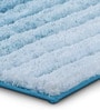 Navy Polyester 24X16 Inches Anti-Skid  Bath Mat