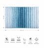 Navy Polyester 24X16 Inches Anti-Skid  Bath Mat