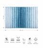 Navy Polyester 32X20 Inches Anti-Skid  Bath Mat