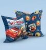 Navy Polyester Disney 16x16 inches Reversible Kids Cushion (1 Pc)