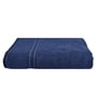 Navy Blue Solid 500 GSM Cotton Bath Towel