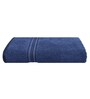 Navy Blue Solid 500 GSM Cotton Bath Towel