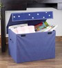 Navy Star Fabric Storage Box in Blue Colour