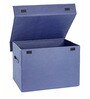 Navy Star Fabric Storage Box in Blue Colour