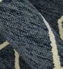 Blue Geometric Wool 8 ft x 10 ft Hand Tufted Carpet