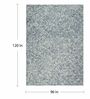 Navy Wool Abstract 10' x 8' Hand tufted Carpet