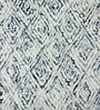 Navy Wool Abstract 9' x 6' Hand tufted Carpet