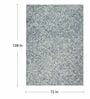 Navy Wool Abstract 9' x 6' Hand tufted Carpet