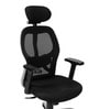Navya Office Chair with Breathable Mesh and Adjustable Armrests in Black