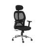 Navya Office Chair with Breathable Mesh and Adjustable Armrests in Black