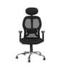Navya Office Chair with Breathable Mesh and Adjustable Armrests in Black