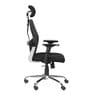 Navya Office Chair with Breathable Mesh and Adjustable Armrests in Black