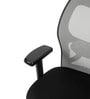 Navya Office Chair with Breathable Mesh and Adjustable Armrests in Grey