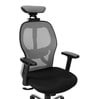 Navya Office Chair with Breathable Mesh and Adjustable Armrests in Grey