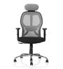 Navya Office Chair with Breathable Mesh and Adjustable Armrests in Grey