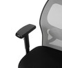 Navya Office Chair with Breathable Mesh and Adjustable Armrests in Grey