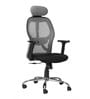 Navya Office Chair with Breathable Mesh and Adjustable Armrests in Grey