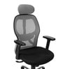 Navya Office Chair with Breathable Mesh and Adjustable Armrests in Grey