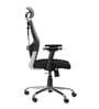 Navya Office Chair with Breathable Mesh and Adjustable Armrests in Grey