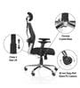 Navya Office Chair with Breathable Mesh and Adjustable Armrests in Black