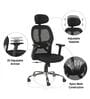 Navya Office Chair with Breathable Mesh and Adjustable Armrests in Black