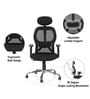Navya Office Chair with Breathable Mesh and Adjustable Armrests in Black