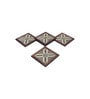 Naxos Brown  Cotton 4 Pcs Coasters